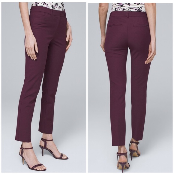White House Black Market Pants - White House Black Market Comfort Stretch Slim Ankle Pants Size 14